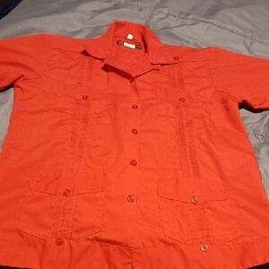 Men's Classic Red Shirt Jacket